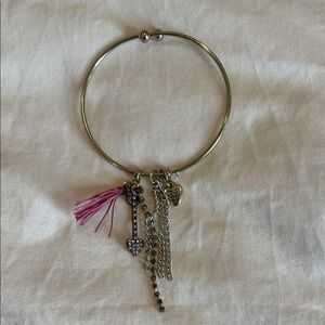 Betsy Johnson Adjustable Charm bracelet